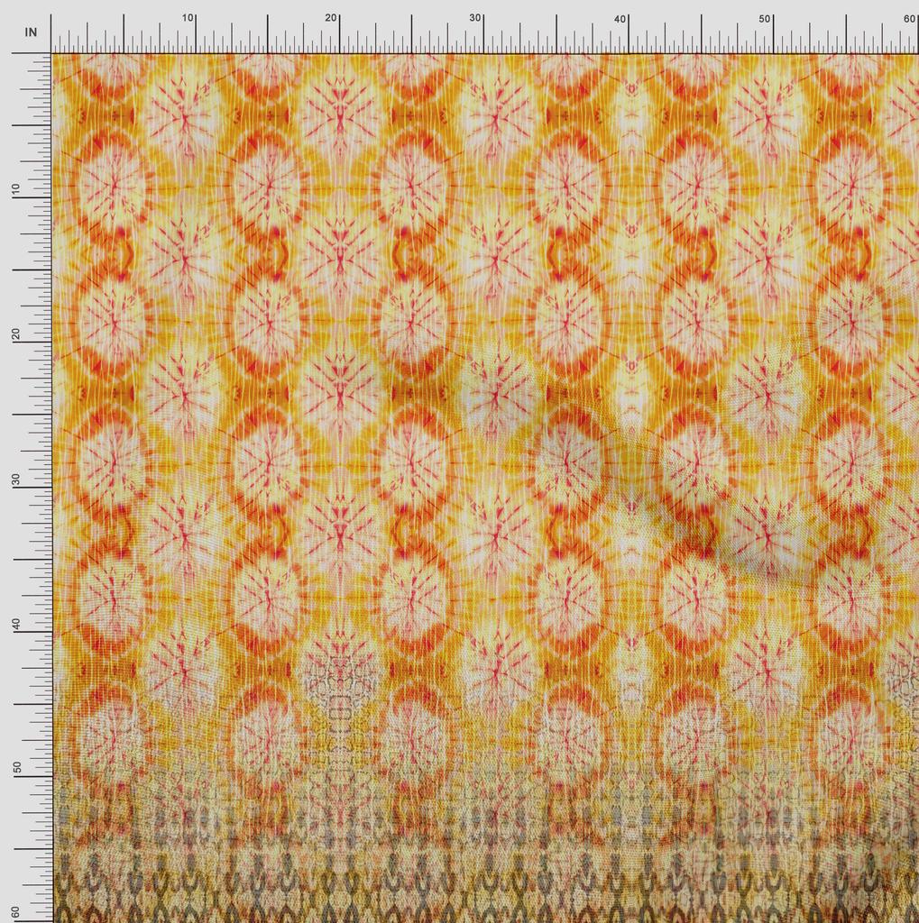 Soimoi Ткань японский креп-сатин Tie & Dye для декора панелей Ткань напечатанная метр 42 дюйма