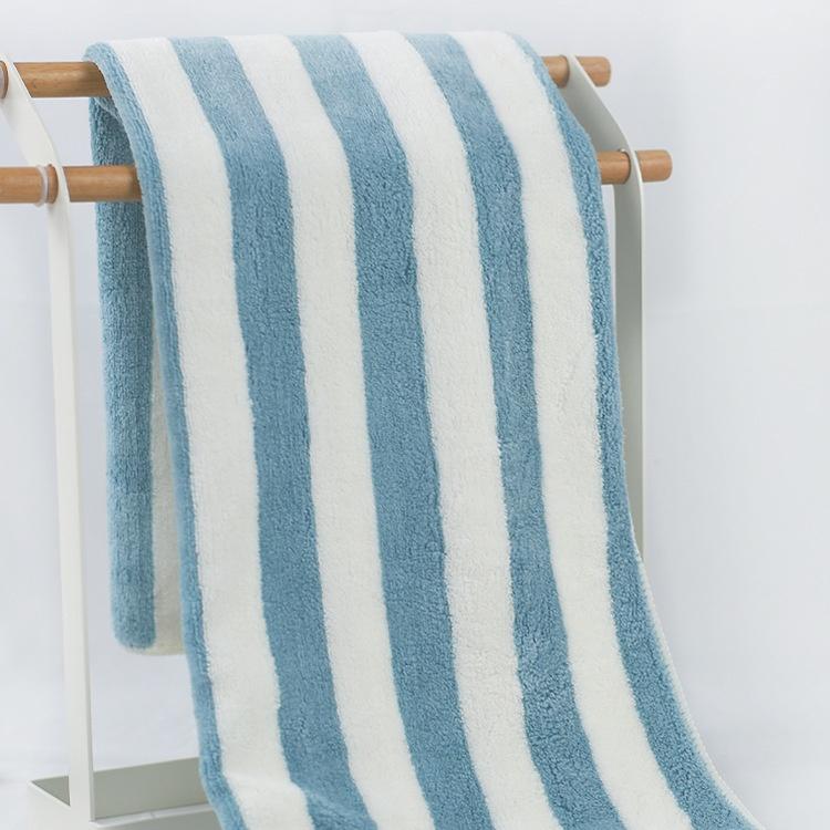 JENNIFER Internet Popular Multi-color Striped Adult Bath Towel No Shedding Household Bathing Large Soft Portable Water