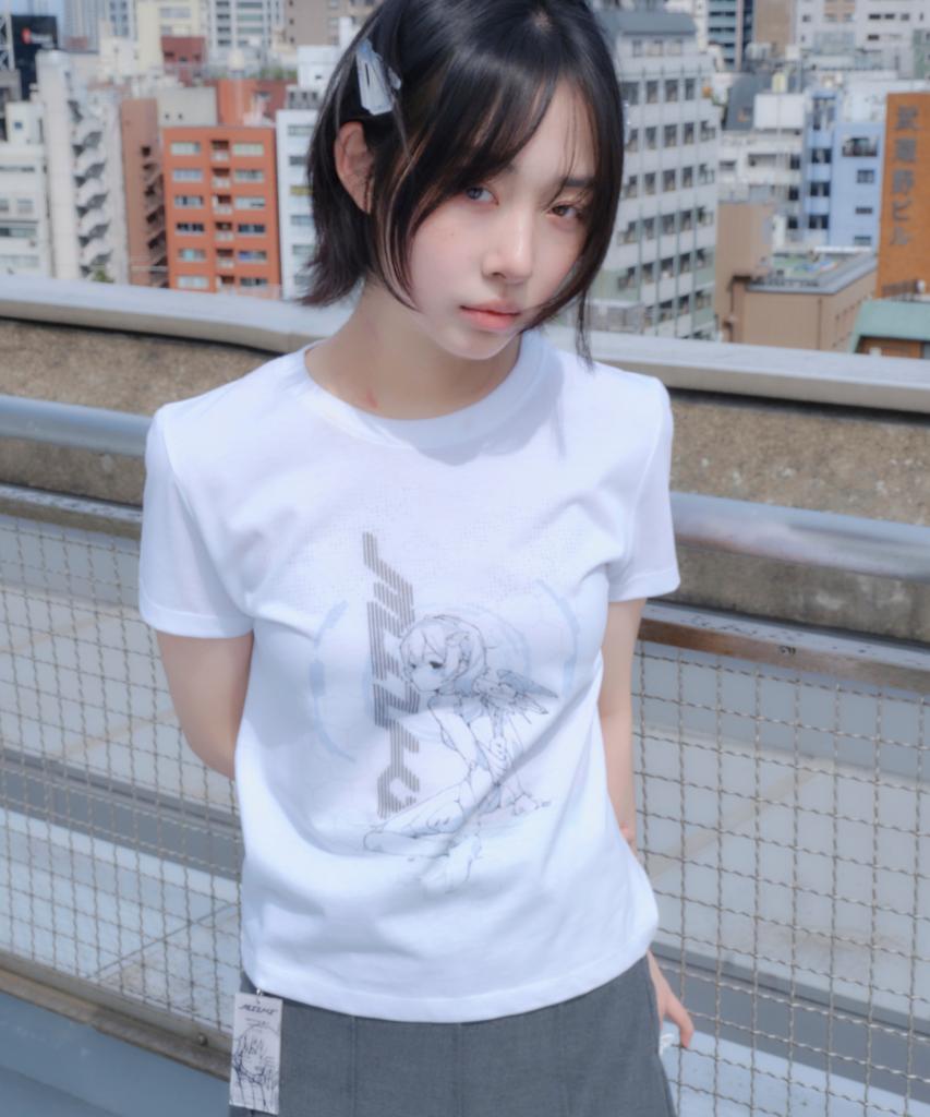 Miyuki Miyu Kiel Wing Футболка Белая (Стройное)