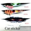 Автомобильные наклейки 3D симуляция стереоскопические автомобильные наклейки Мужские глаза черной пантеры выглядывающие автомобильные наклейки Красота симуляция глаза выглядывающие
