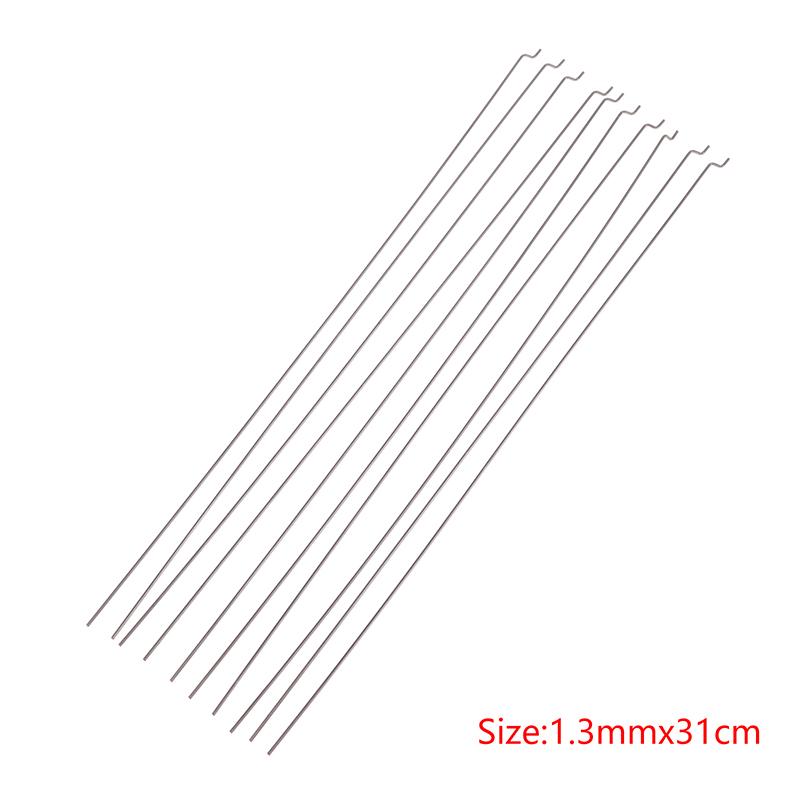 10 шт. Z-образная тяга сервопривода, диаметр 1,3 мм, длина 27/31 см, стальная проволока, рычаг управления углом для радиоуправляемого самолета