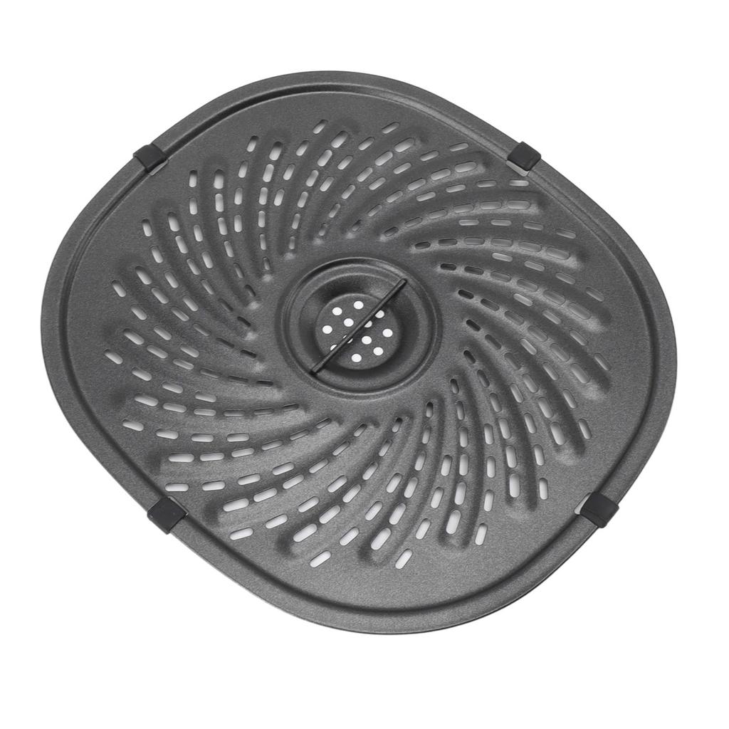 Fryer Grill Pan Replacement Crisper Plate Tray Non Stick Fryer Rack With Oil Brush Silicone Pad