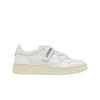 (w) Strip Medalist Low Leather Sneakers White
