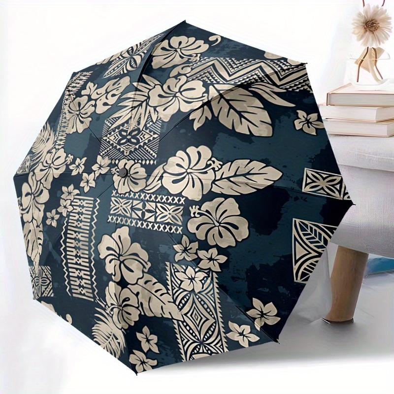 1 шт. Тропический зонт-автомат с кнопкой быстрого открытия/закрытия, ветрозащитная конструкция, легкий портативный зонт для женщин и мужчин 6108