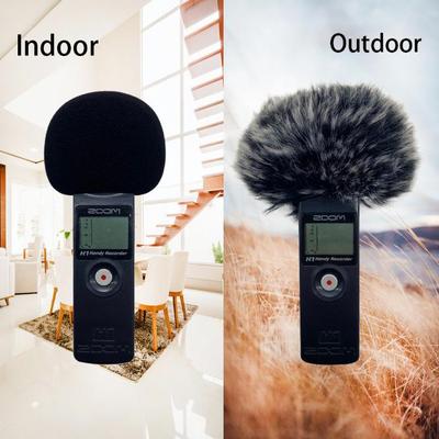 Ветрозащитный пушистый чехол для микрофона для рекордера ZOOM H1/H1N