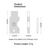 Металлический защитный чехол для Yubikey 5C NFC, противоударный корпус для ключа безопасности с цепочкой, прочный металлический корпус для путешествий и офиса