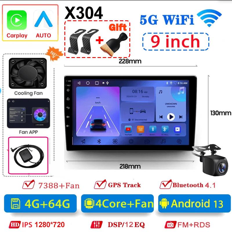 Универсальная 2Din автомагнитола Android 13 7"/9"/10" Авторадио Аудио 64G GPS BT беспроводной Carpaly Мультимедийный плеер Для Hyundai Nissan