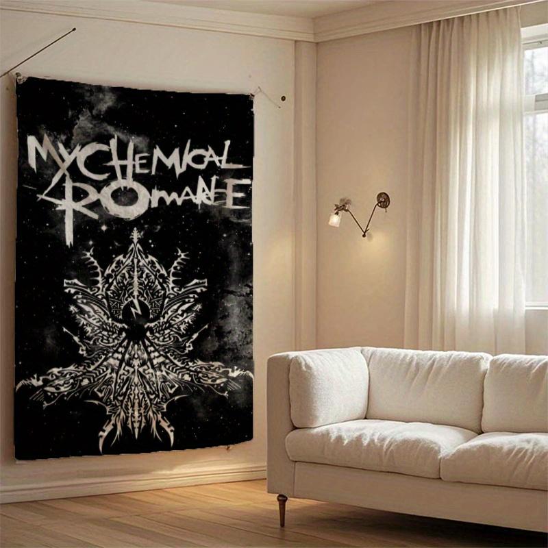 1 шт. Баннер-гобелен My Chemical Romance Полиэстер Персиковая кожа Настенное украшение Комната Бар Вечеринка Плетеное украшение Постер