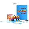 New For Dad Pop-Up 3D Stereo Greeting Card Handmade Gift Happy Fathers Day Card