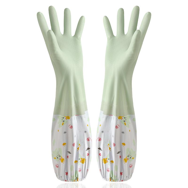 Резиновые перчатки для мытья посуды с флисовой подкладкой - Очень толстые, водонепроницаемые и теплые для использования на кухне или в прачечной