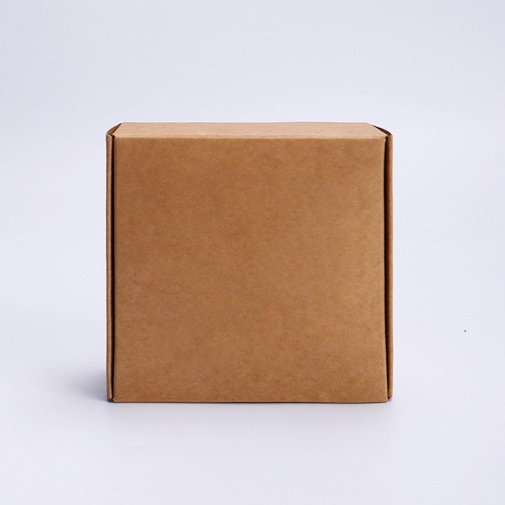 10pcs Kraft Paper Gift Box with Window Cookies Candy Packaging Box Wedding Birthday Party Supplies