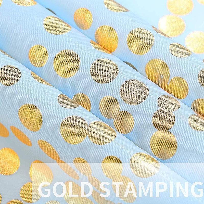 137X274 см Прямоугольная Одноразовая Бронзовая Золотая Точка Водонепроницаемая Скатерть для Вечеринки на День Рождения, Ресторан, Свадебное Украшение