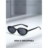 TR90 small frame oval cat-eye sunglasses for women, UV400 protection, retro style