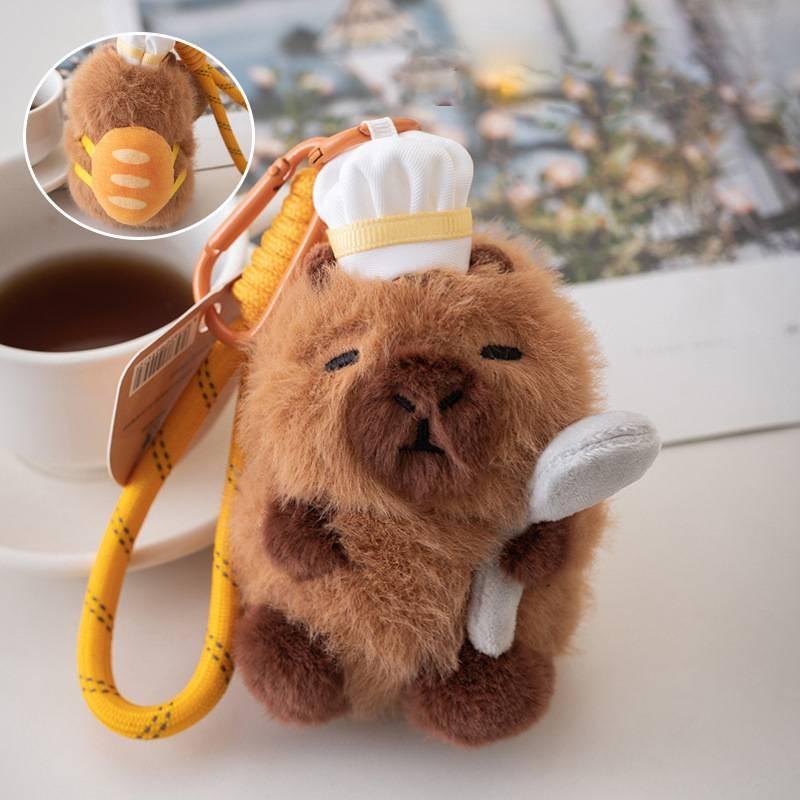 Capybara Plush Toy Keychain Creative Adorable Pendant Collectors Gifts Dolls