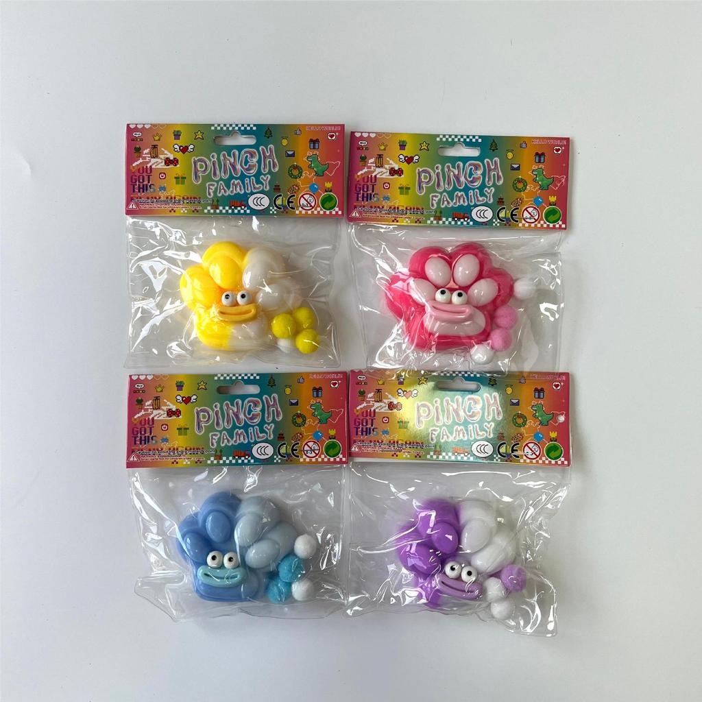 Креативная антистресс-игрушка 'Кошачья лапка в звездном небе' - Четырехцветный ТПР