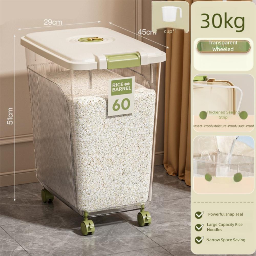 Moisture-proof Rice Bucket Leakproof Cereal Container Creative Food Container