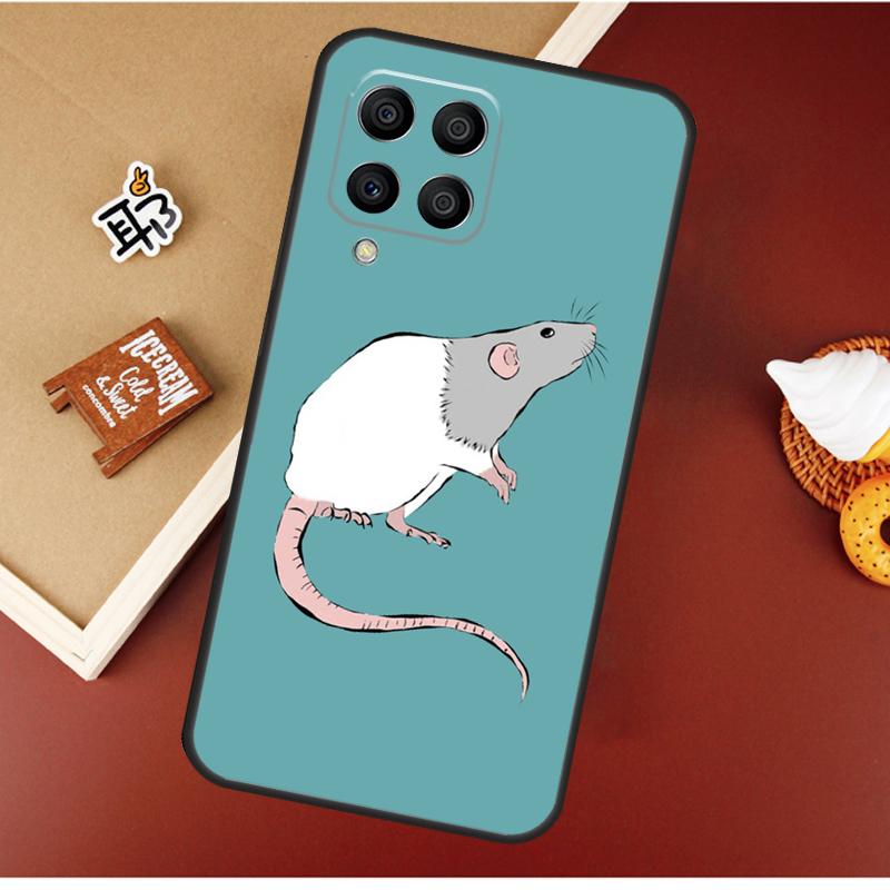 Милый Мультяшный Животный Крыса Чехол Для Samsung Galaxy M55 M35 M15 M56 M36 M16 M06 M31 M13 M33 M53 M12 M32 M52 M14 M34 M54