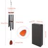 Metal Windchime Aluminum Windbell Wind Chimes 6 Tubes Chimes Home Decoration Craft Outdoor Garden Patio Notes Zen Meditation