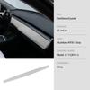 Изготовлено из Алькантары Для Tesla Model 3 Model Y 2023-2019 Декоративная накладка на приборную панель автомобиля Защитная накладка Внутренние аксессуары