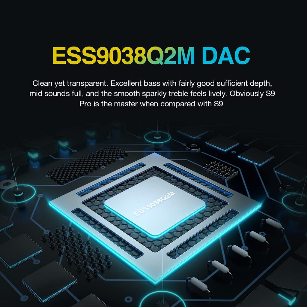 HIDIZS HiFi ЦАП Усилитель Черный 768 кГц DSD512 S9 PRO