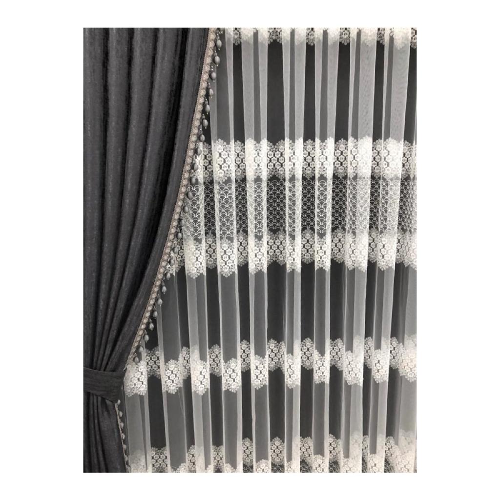 Обычная Тюль Занавес 1/3 Частая Батарея