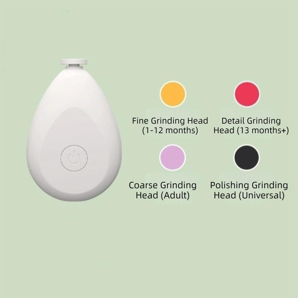 Portable Electric Parrot Nail Trimmer with 4 Polishing Heads Bird Nail Cutter Pet Grooming