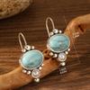 Fashion Dangle Drop Vintage Pearl Commemorative Gifts Jewelry Earrings To Friends Women's 1pair Elegant Suitable for Holiday Turquoise
