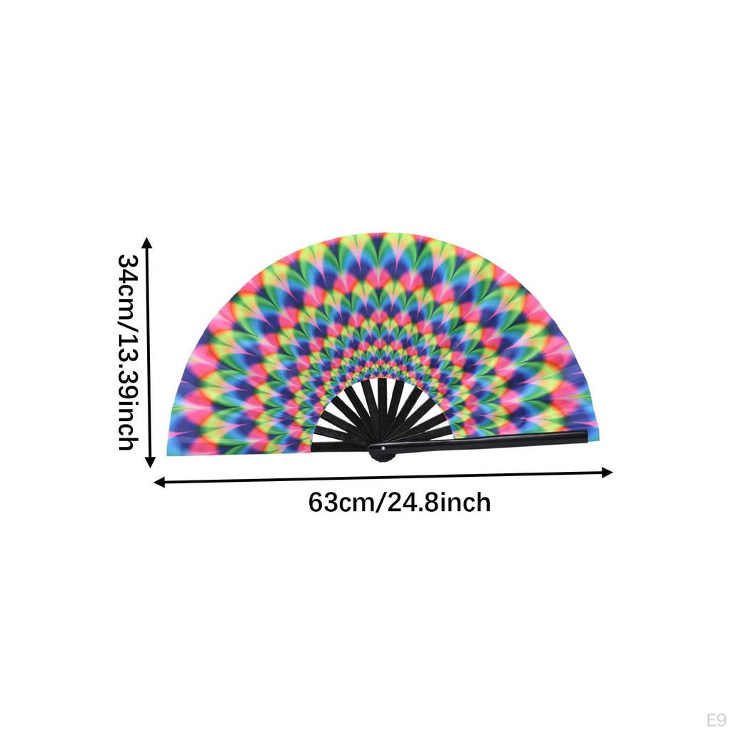 Bamboo Frame Folding Fan for Dance Events And Festivals