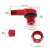 90 Degree CNC Motorcycle Aluminum Wheels Tire Valve Stems NCY Leak-proof TWPO Valve Caps Adapter for Car Motorcycle Valve Stems 1