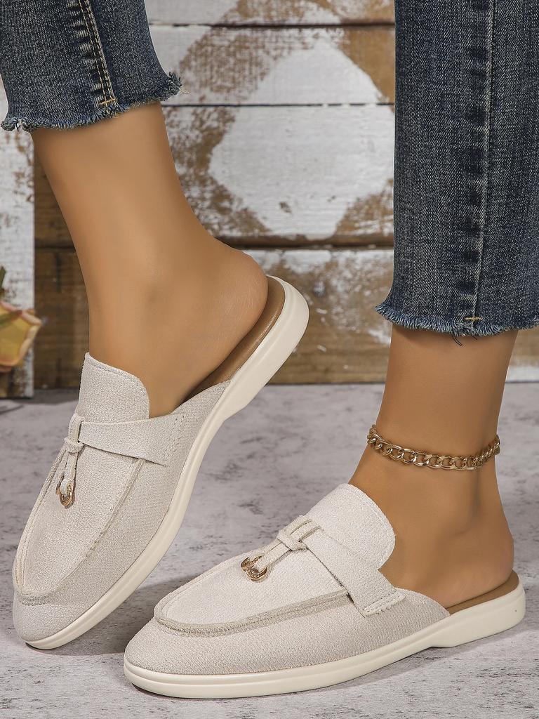 New Loafer Shoes Women Soft Leather Retro Step On Thick Sole Flat Bottom Comfortable Single Designer Shoes Mary Jane Shoes