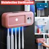 Ультрафиолетовый интеллектуальный стерилизатор, держатель для зубных щеток, УФ-стерилизатор, дозатор зубной пасты, настенный соковыжималка для зубной пасты