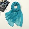 New Solid Color Silk Scarf Women, Oversized Chiffon Beach Scarf Fashion Bikini Swimsuit Wrap Scarf Shawl