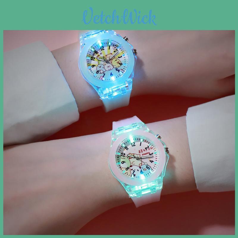Childrens Cartoon Watch With Glow Night Light And Quartz Movement For School Use