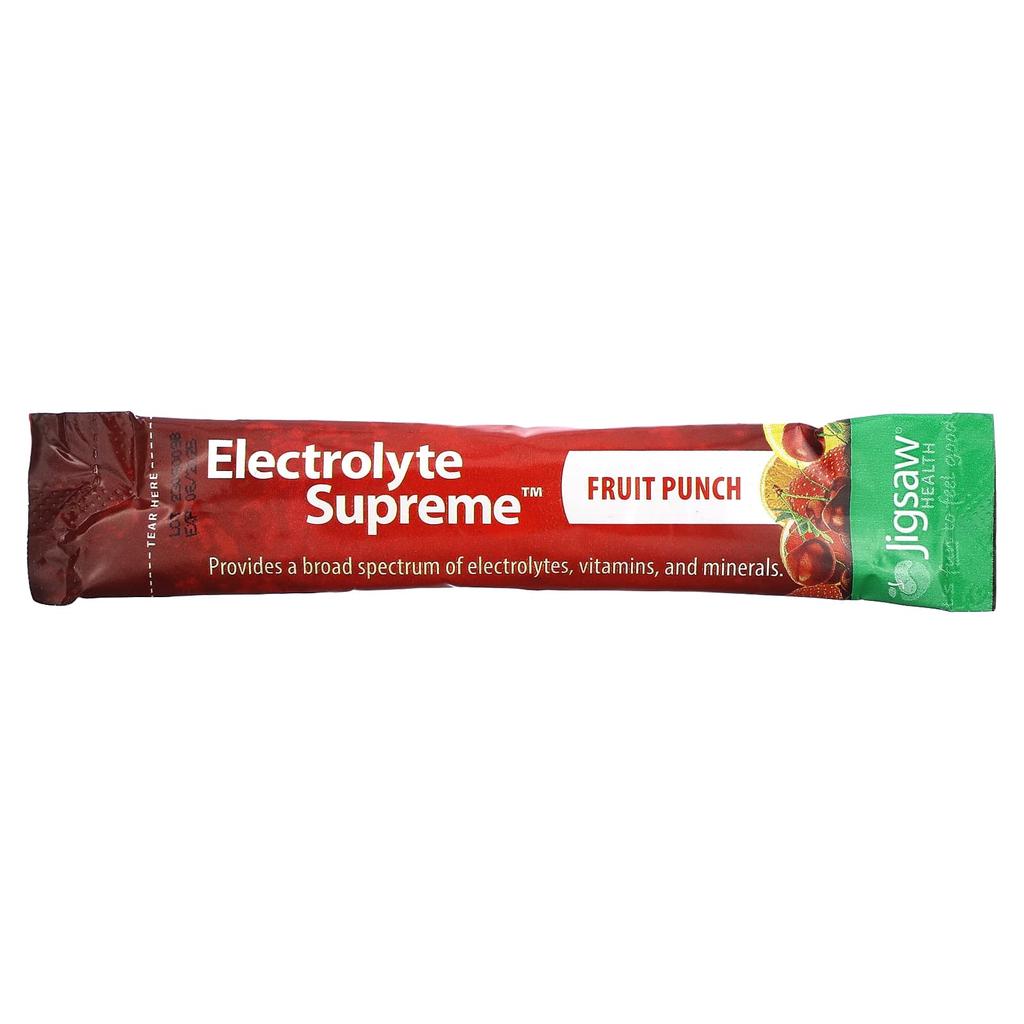 Jigsaw Health Electrolyte Supreme, Fruit Punch, 60 Packs, 5.6 G Each