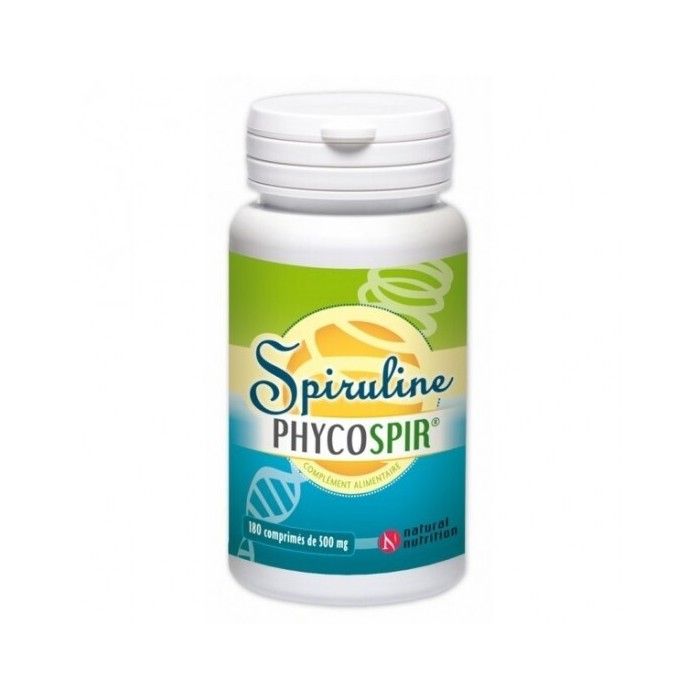 Natural Nutrition Spiruline Phycospir 180 comprimés