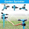 360-Degree Rotating Lawn Sprinkler with Stake Large Area Coverage Garden Watering System Adjustable Patio Sprinkler