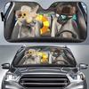 Car Visor Funny Selfie Cat Car Windshield Sun Visor Uv Protection