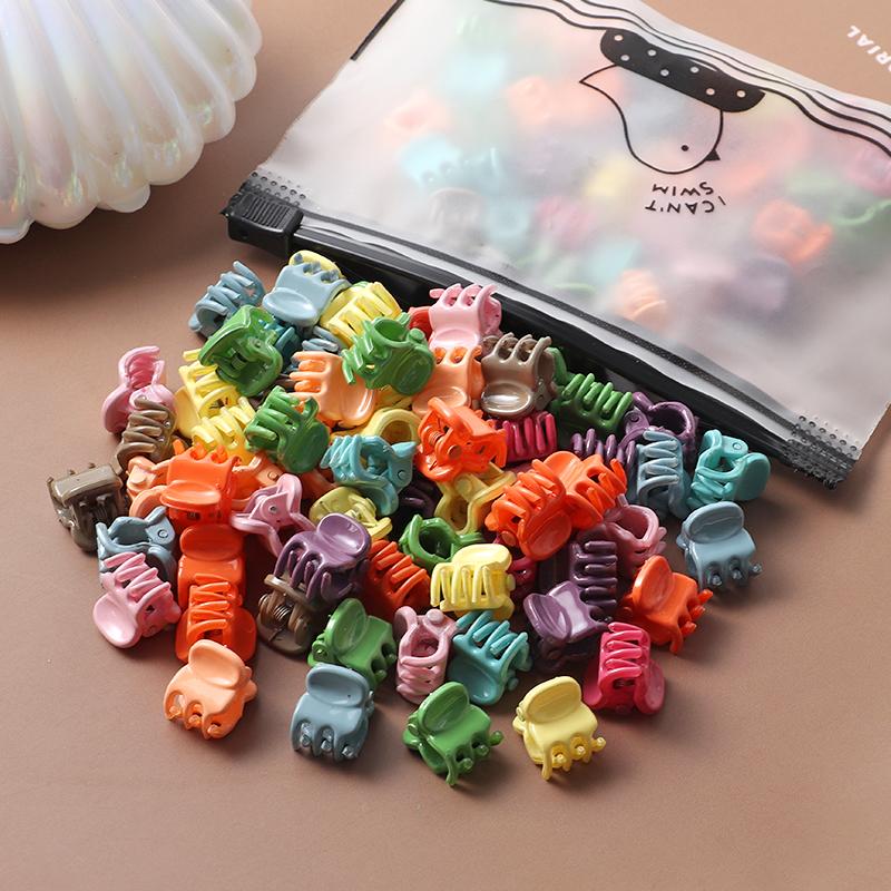 20 шт., красочные маленькие когти для волос, заколки с цветами для девочек, аксессуары для волос, детские головные уборы с героями мультфильмов, подарок