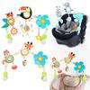 Baby Stroller Arch Toys Musical Rattle Toys with Teether for Crib Pram Car Seat Sensory Development Toy for Babies 0 6 12 Months