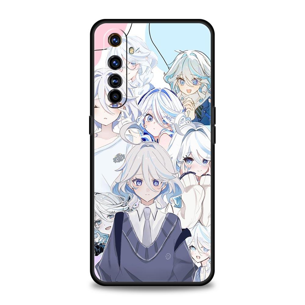 Чехол Genshin Impact Милая Фурна для Realme 12 11 10 9 8 5G 7 6 GT5 GT3 GT2 Pro Plus C21 C11 C25 C35 GT Neo 2 3 3T 5