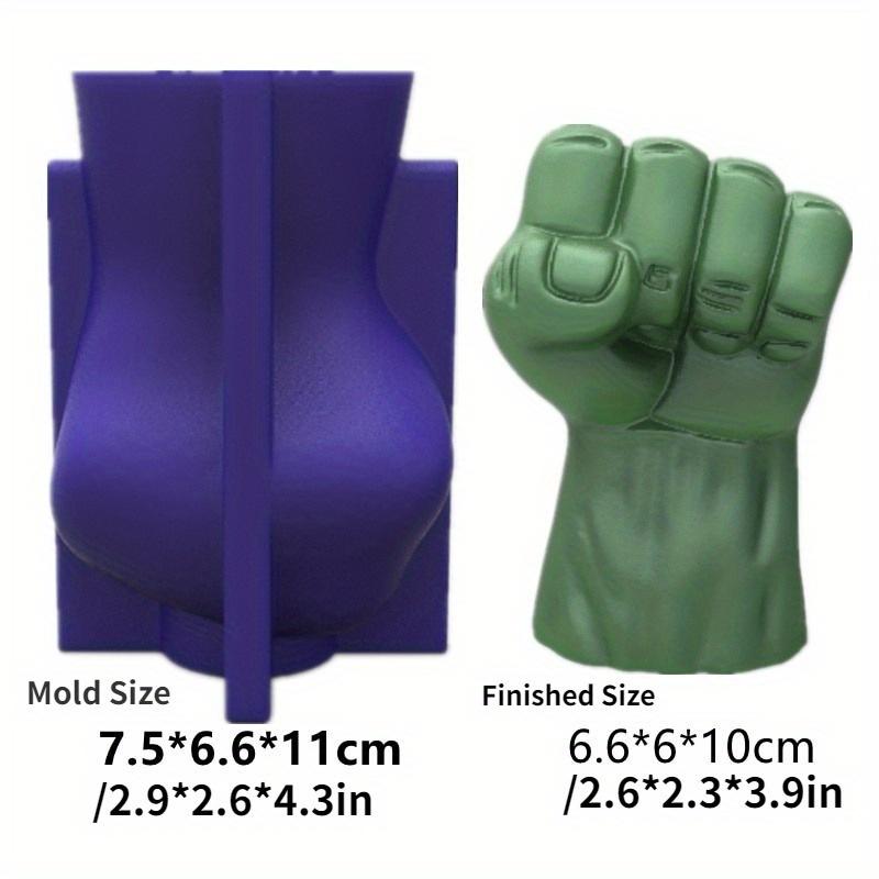 1 шт. 3D большой кулак силиконовая форма для глины, гипса, форма для свечи, силиконовая форма для мыла ручной работы для украшения дома