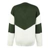 Women's Casual Fashion 2022 Long Sleeved Knitting Contrast Color Sweater Top