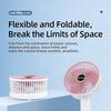 2026 Desktop Retractable Fan USB Rechargeable Folding  Portable Silent Mini Air Circulator for Student Dorm Home Office