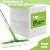 100 Pieces Dust Removal Paper Disposable Household Dust Removal Cloth Electrostatic Mop Mat Floor Tile Floor Cleaning Supplies