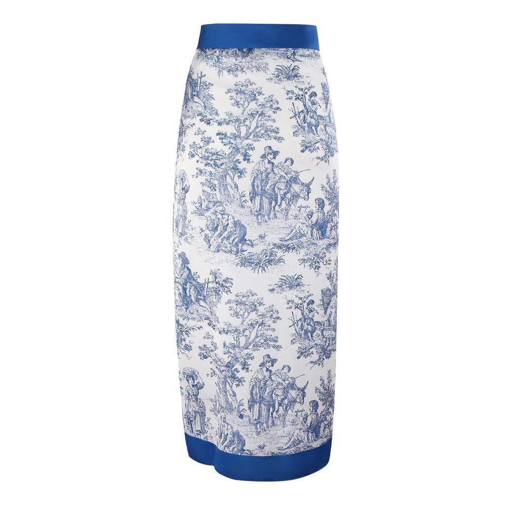 2024 Women's Retro Bandage One-Piece Swimsuit & Long Cover-Up Set – Slimming, Sun-Protective.