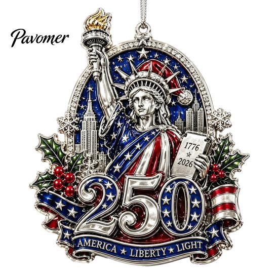 Исторический 1776-2026 Елочное украшение 250-летие США Рождественское украшение, Соединенные Штаты 1776-2026 250-летие Патриотическая тематика Принадлежности для вечеринки Сувенир, Акрил