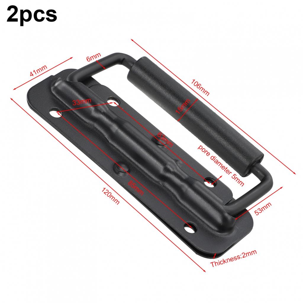 2pcs Heavy Duty Spring Loaded Chest Handles for Furniture and Toolboxes