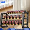 Coated Dumbbell Set with 3-Tier Rack