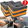 Car Towel Microfiber Super Soft Cleaning Cloth Super Absorbent Edgeless Drying Rags Car Detailing Coral Velvet Wash Cloth