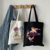 SK8 The Infinity Cartoon Print Casual Harajuku Female Shoulder Canvas Bag Ins Large Capacity Tote Reusable Ladies Shopping Bags